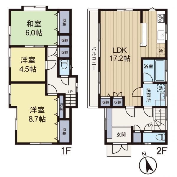 3LDK Detached House for Sale in Kamoi, Midori-ku, Yokohama - Thumbnail 3