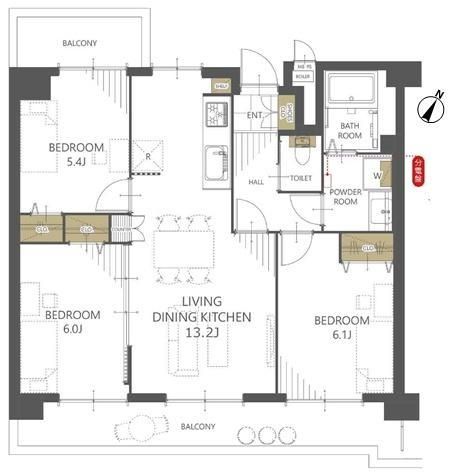 Famille Kasugai 3LDK Apartment for Sale Near Kasugai Station - Thumbnail 4