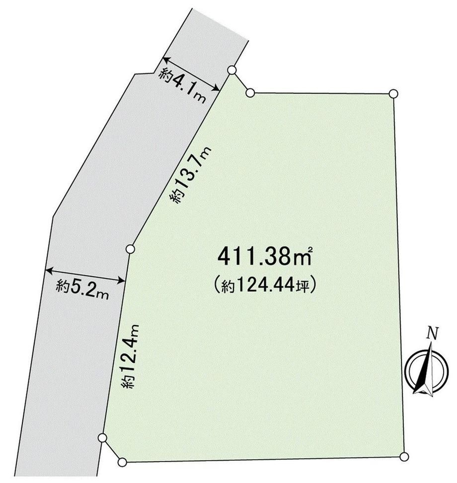 124 Tsubo Land Plot for Sale Near Bubaigawara Station, Fuchu - Thumbnail 2