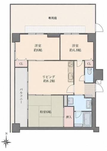 3LDK Apartment for Sale in Toda, Saitama – 55.63m2 with Private Garden - Thumbnail 3