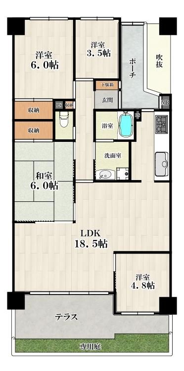 4LDK Apartment for Sale in Sakai-ku, Sakai-shi, Osaka - Thumbnail 2