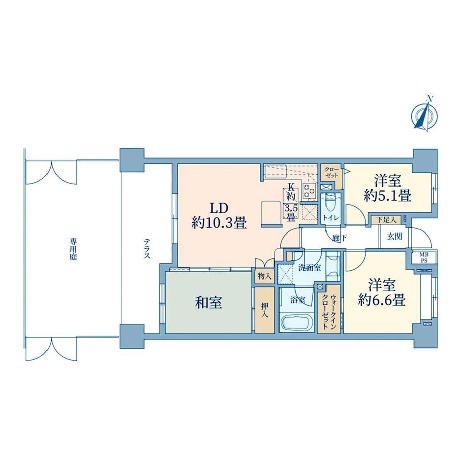 3LDK Apartment for Sale in Kawasaki with Private Garden - Thumbnail 3