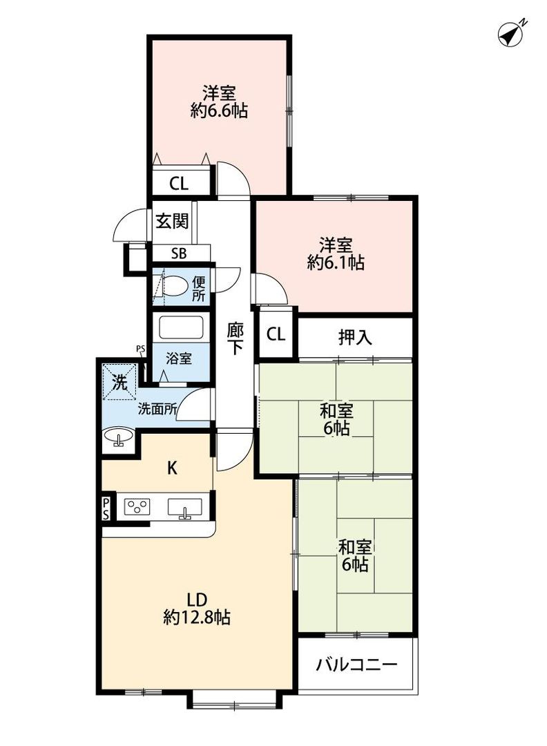 4LDK Apartment for Sale in Shiroishi-ku, Sapporo, Hokkaido - Thumbnail 4