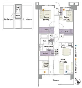 3LDK Top Floor Apartment Near Chiba New Town Chuo Station - Image 1