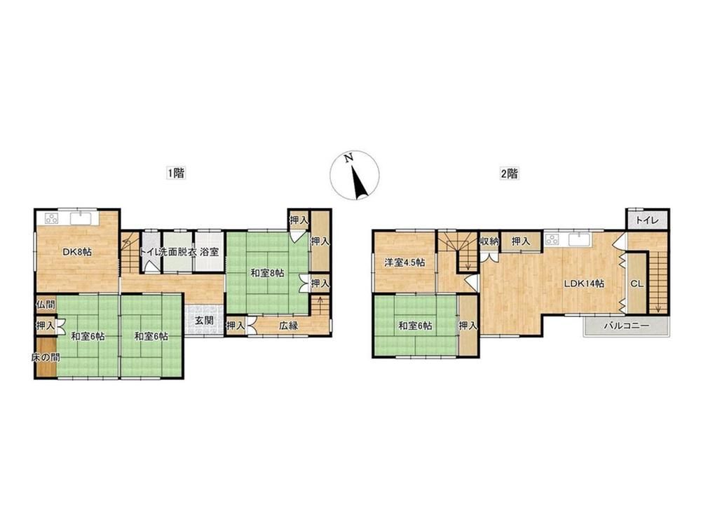6LDK Detached House in Kochi City Near Kera-dori Station - Image 1