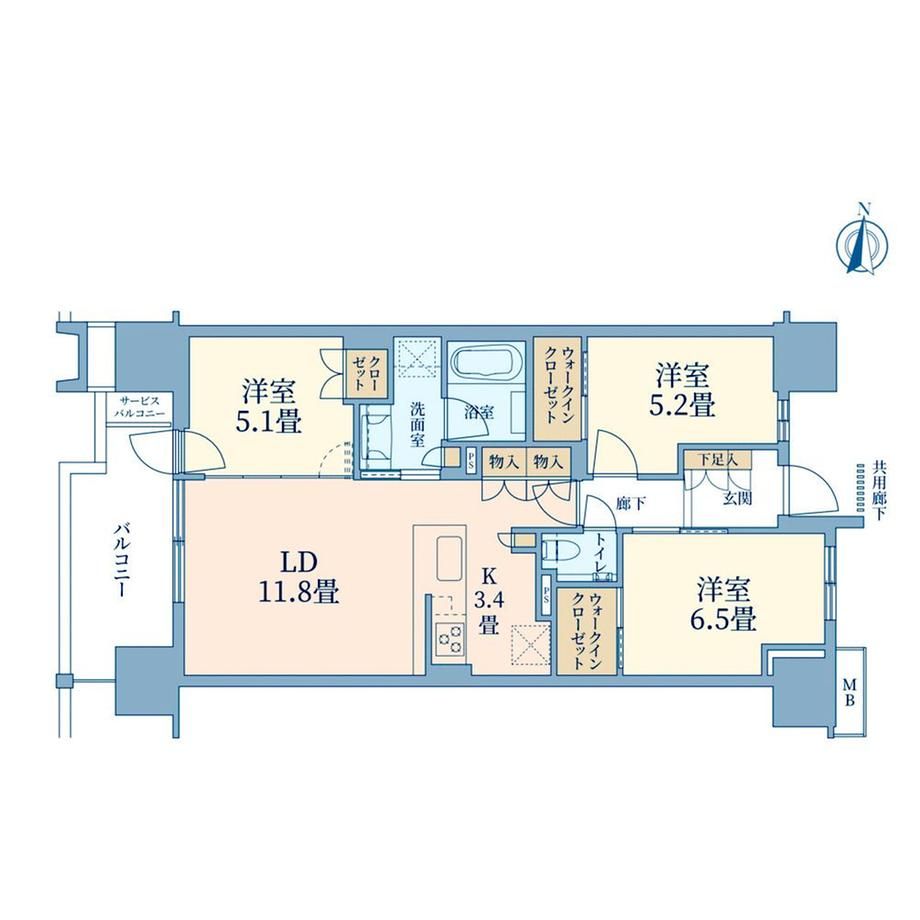 Brands City Shinagawa Rune Canal - New 3LDK Apartment in Minato - Thumbnail 2