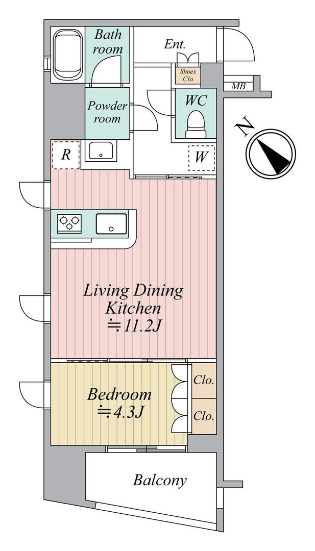 Forcity Kanda-Ta-cho 1LDK Apartment in Chiyoda, Tokyo - Thumbnail 2