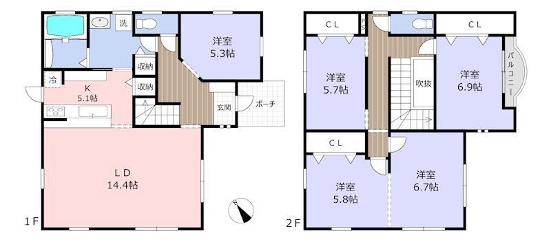 5LDK Detached House in Kurashiki, Okayama - 125m2 - Thumbnail 4