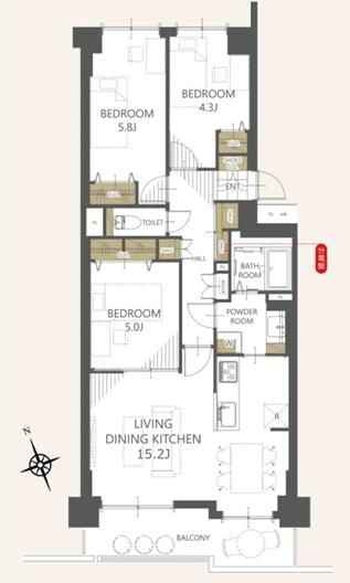 Renovated 3LDK Apartment in Sapporo Toyohira Ward for Sale - Image 1