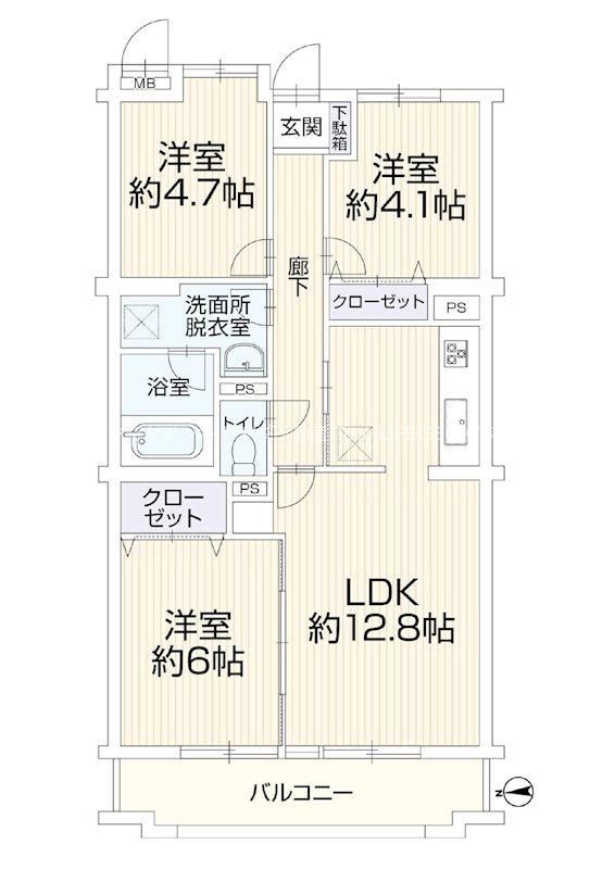 Pacific Palace Hiratsuka 105: 3LDK Renovated Apartment for Sale - Thumbnail 2