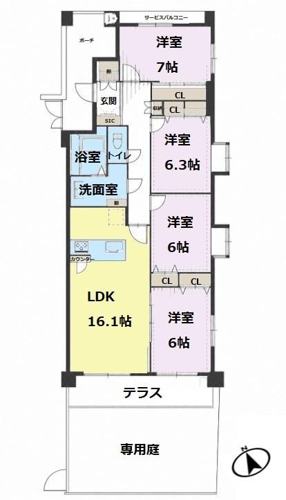 Renovated 4LDK Apartment with Garden in Chiba City - Thumbnail 2
