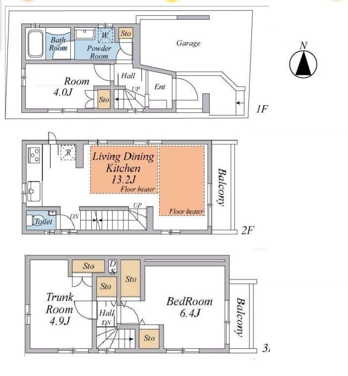 3LDK House for Sale in Shinjuku, Tokyo - 74.67m2 - Thumbnail 2