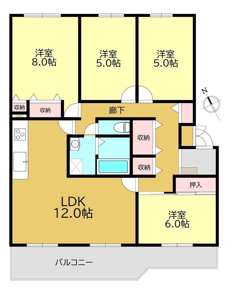 Renovated 4LDK Apartment in Ebina Near Kashiwadai Station - Image 1