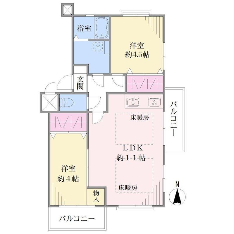 2LDK Apartment for Sale in Tsurumi, Yokohama - 46.74m2 - Thumbnail 2