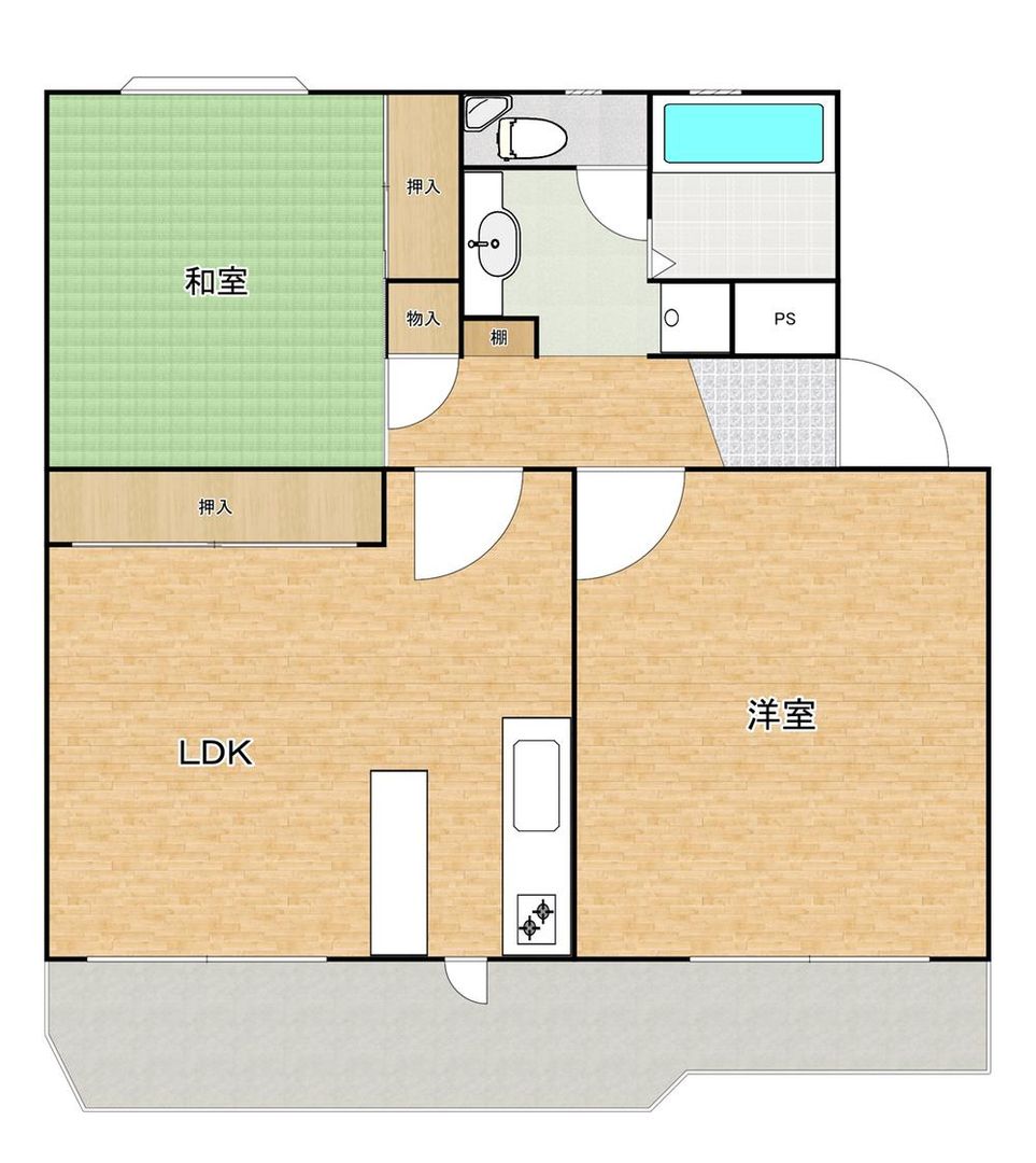2LDK Apartment for Sale in Ebina, Kanagawa - 55.8m² - Thumbnail 3