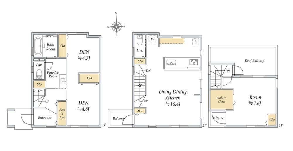 2LDK+S Custom Home in Shinjuku, Tokyo - 85.93m2 - Thumbnail 2