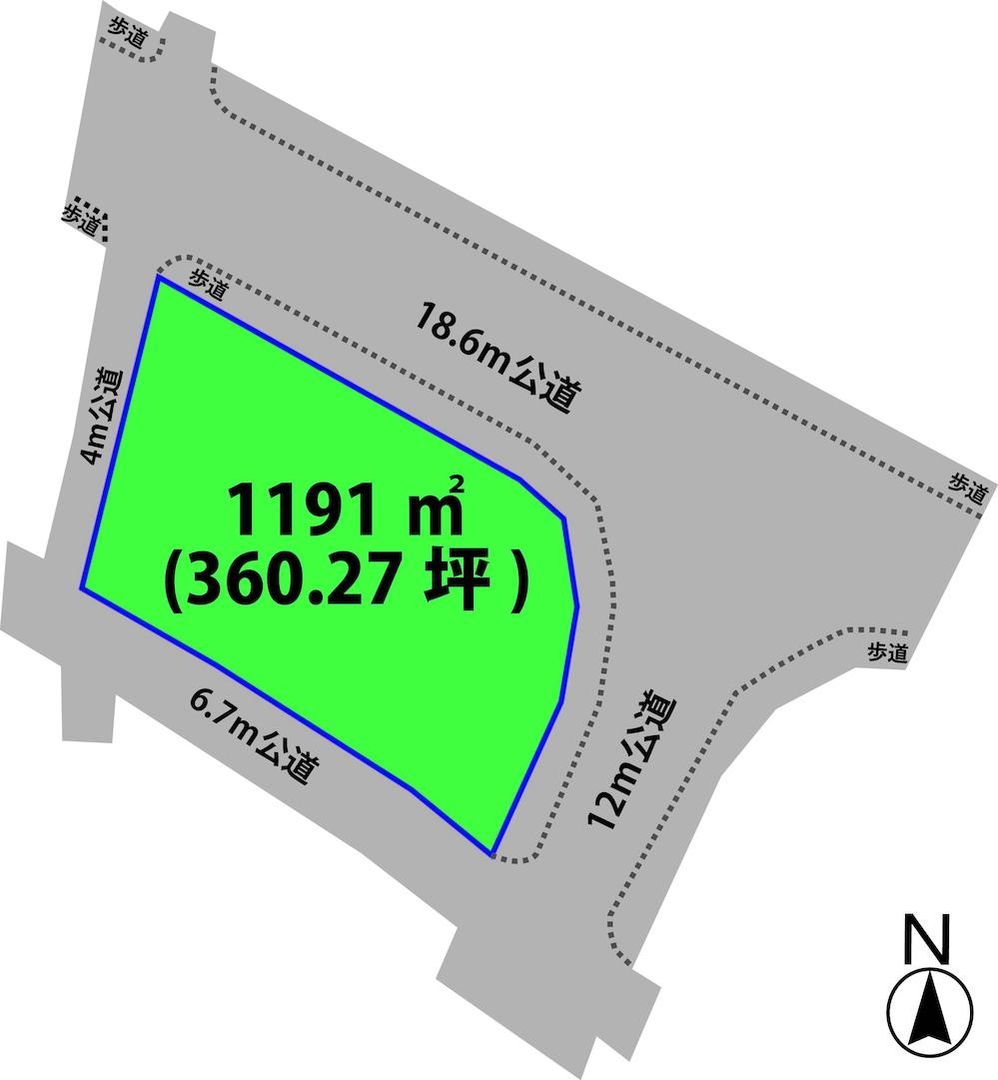 Land for Sale in Higashimae-cho, Mito City, Ibaraki - 1,191 sqm - Thumbnail 2