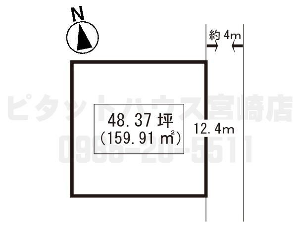 159.91 sqm Land for Sale in Nakanishi-cho, Miyazaki City - Thumbnail 2