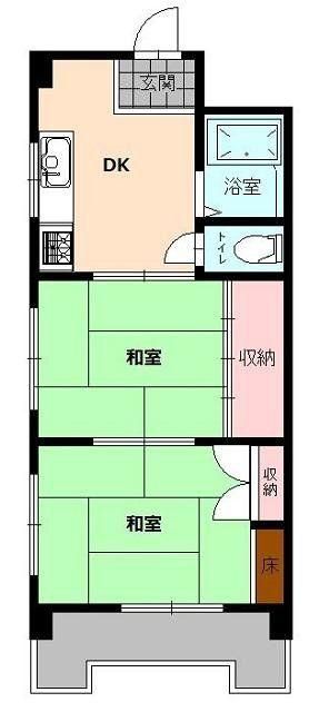 2DK Apartment for Sale in Kochi City, 36.76m2 - Thumbnail 2