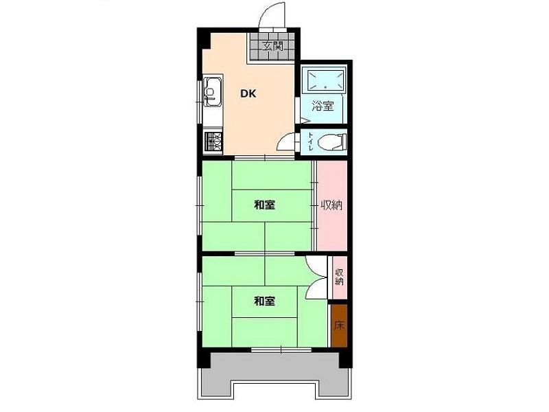 2DK Apartment for Sale in Kochi City - 36.76m² - 3,950,000 Yen - Thumbnail 2