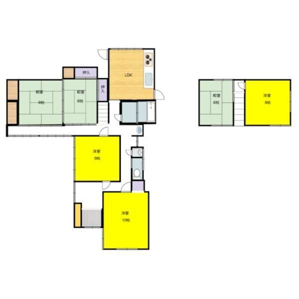 6LDK Wooden House for Sale in Yonago City, Tottori - Image 1