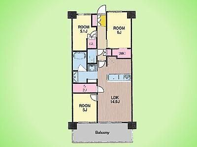 Spacious 3LDK Apartment in Ebina, Kanagawa - 70.81m2 - Image 1