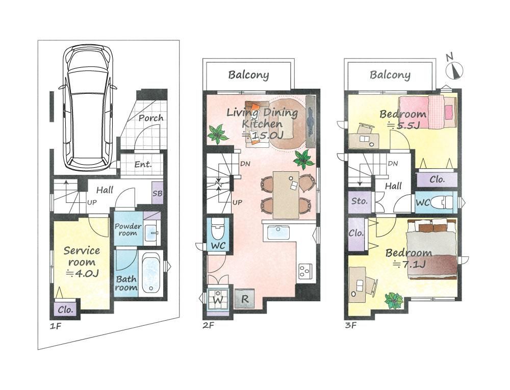 2LDK+S Detached House in Nakamura Ward, Nagoya - Thumbnail 2
