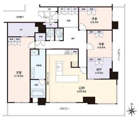 GeoTower Takatsuki Muse Front 3LDK+S 154m2 Apartment for Sale - Image 1