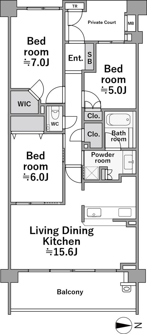 Fully Renovated 3LDK Apartment in Musashi-Kosugi, Kawasaki - Thumbnail 2
