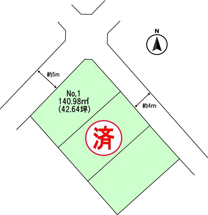 Land for Sale in Koriyama, Fukushima - 140.98 sqm Corner Lot - Thumbnail 3