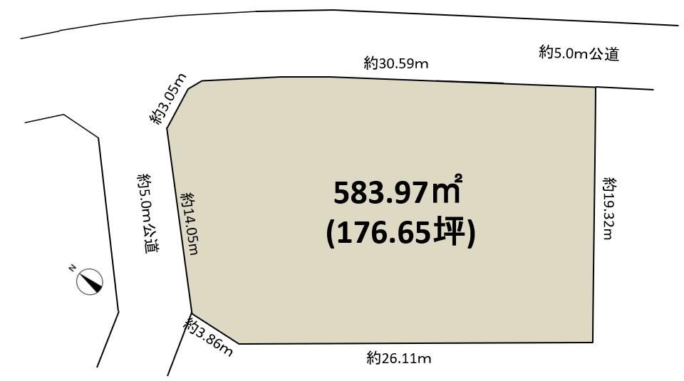 583.97m2 Building Lot in Toride, Ibaraki - 14.8 Million Yen - Thumbnail 3