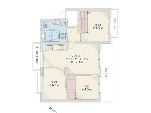 Renovated 3LDK Apartment in Minami Ward, Fukuoka City - Thumbnail 2