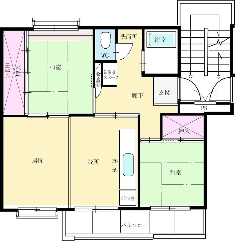 2LDK Apartment for Sale in Funabashi, Chiba - 47.95m2 - Thumbnail 3