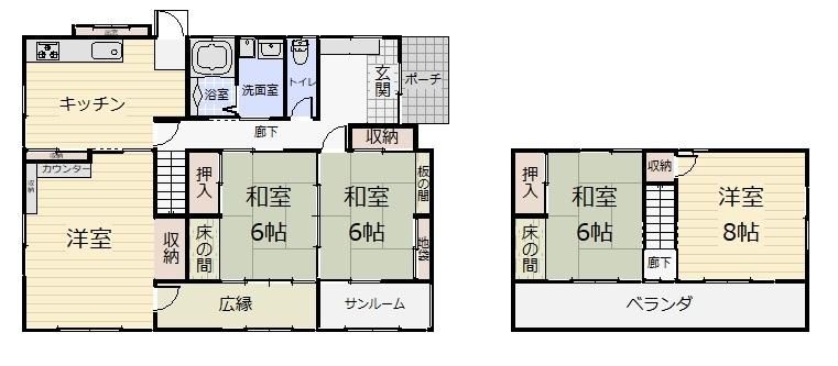 5DK Detached House for Sale in Fukushima City - Thumbnail 3