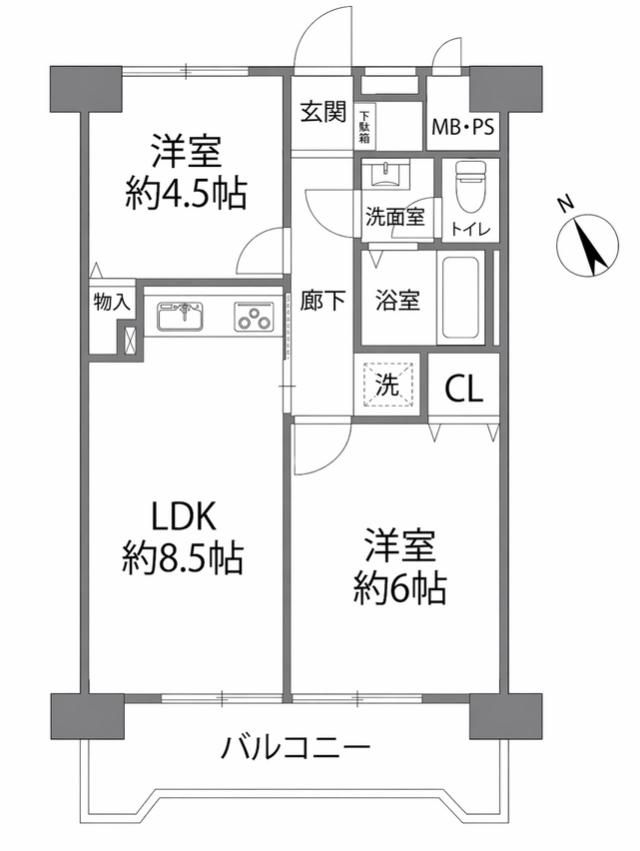 2LDK Apartment for Sale in Takatsu Ward, Kawasaki City, 45.36m2 - Thumbnail 3