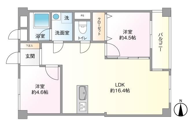 Abiko Terminal Heights 2LDK Apartment for Sale in Osaka - Thumbnail 2