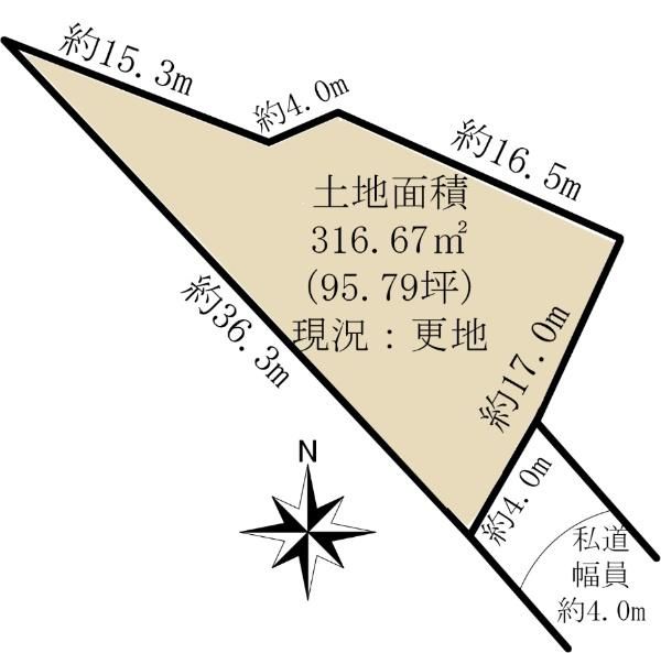 95.79 Tsubo Residential Land Plot in Sendai's Taishaku Ward - Thumbnail 4