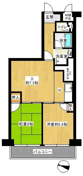 2DK Apartment for Sale in Iwatsuki, Saitama - 51.89m2 - Thumbnail 2