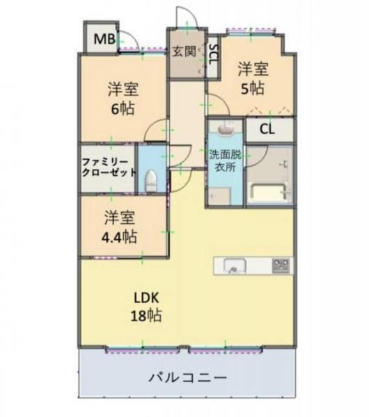 3LDK Apartment for Sale in Kirishima, Kagoshima - 71.83m2 - Thumbnail 3