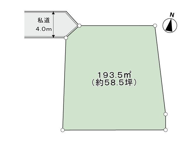 58 Tsubo Land Plot for Sale in Fukurohara, Sendai - No Build Conditions - Thumbnail 4