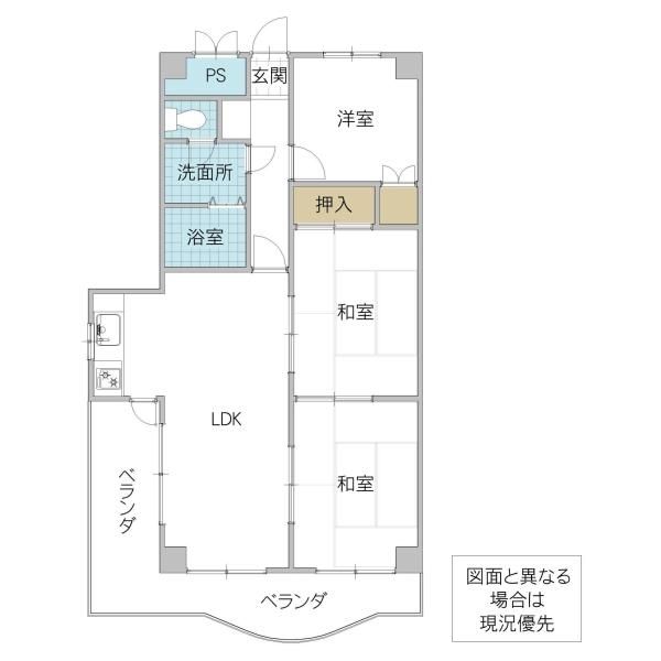3LDK Apartment for Sale in Kasama City, Ibaraki - 64.82m2 - Thumbnail 2