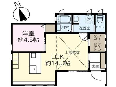 Renovated 1LDK House in Misato Town, Saitama - 12.8M Yen — Floorplan, Misato, Saitama