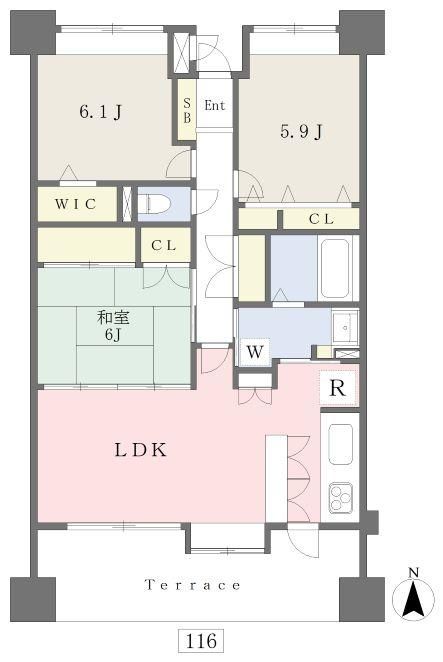 3LDK Apartment for Sale in Taihaku Ward, Sendai, 15 Million Yen - Thumbnail 4