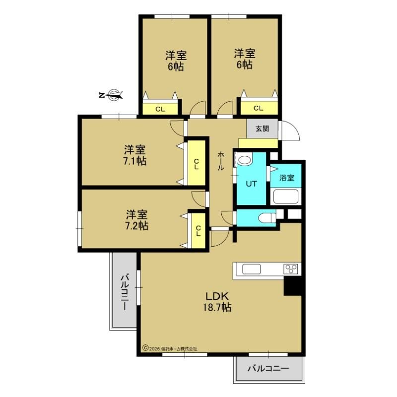 4LDK Apartment for Sale Near Ebetsu Station, Hokkaido - Thumbnail 3