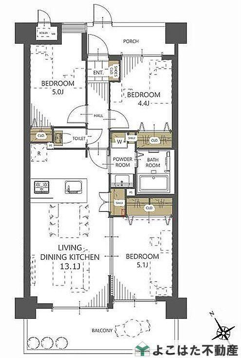 3LDK Apartment for Sale in Tama-ku, Kawasaki City - Thumbnail 2