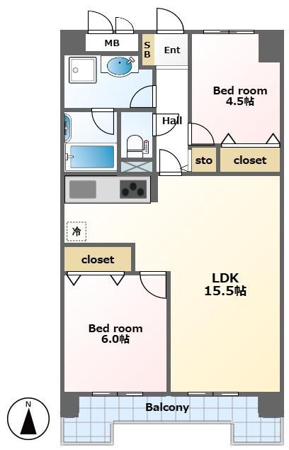 2LDK Apartment for Sale in Kawasaki-ku, Kanagawa - Thumbnail 4