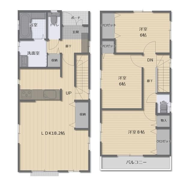 3LDK Detached House in Fussa, Tokyo - 93.56m2 - Thumbnail 2