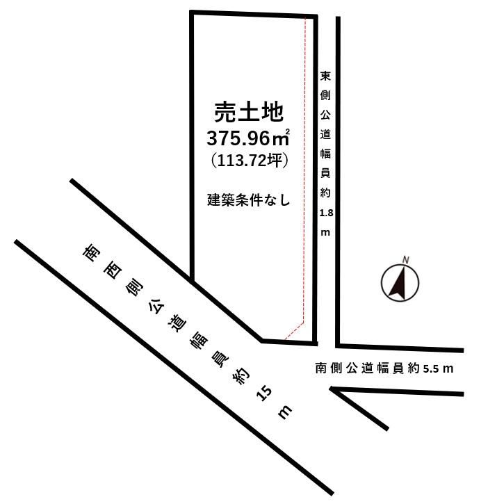 Land for Sale in Koriyama City, Fukushima - 375.96 sqm Corner Lot - Thumbnail 4