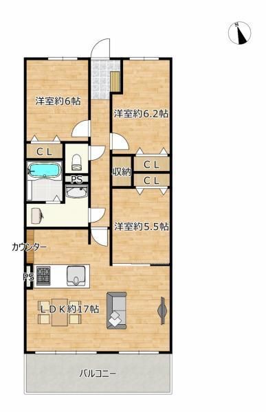 3LDK Apartment for Sale in Miyazaki City - 78.72m² - Thumbnail 4