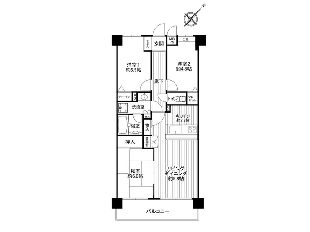 3LDK Apartment for Sale in Kawasaki, Kanagawa – 66m² - Thumbnail 4